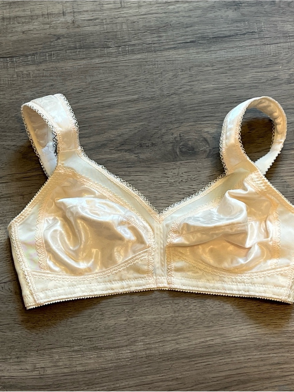 Classic Satin Wireless Bra - Women 38B